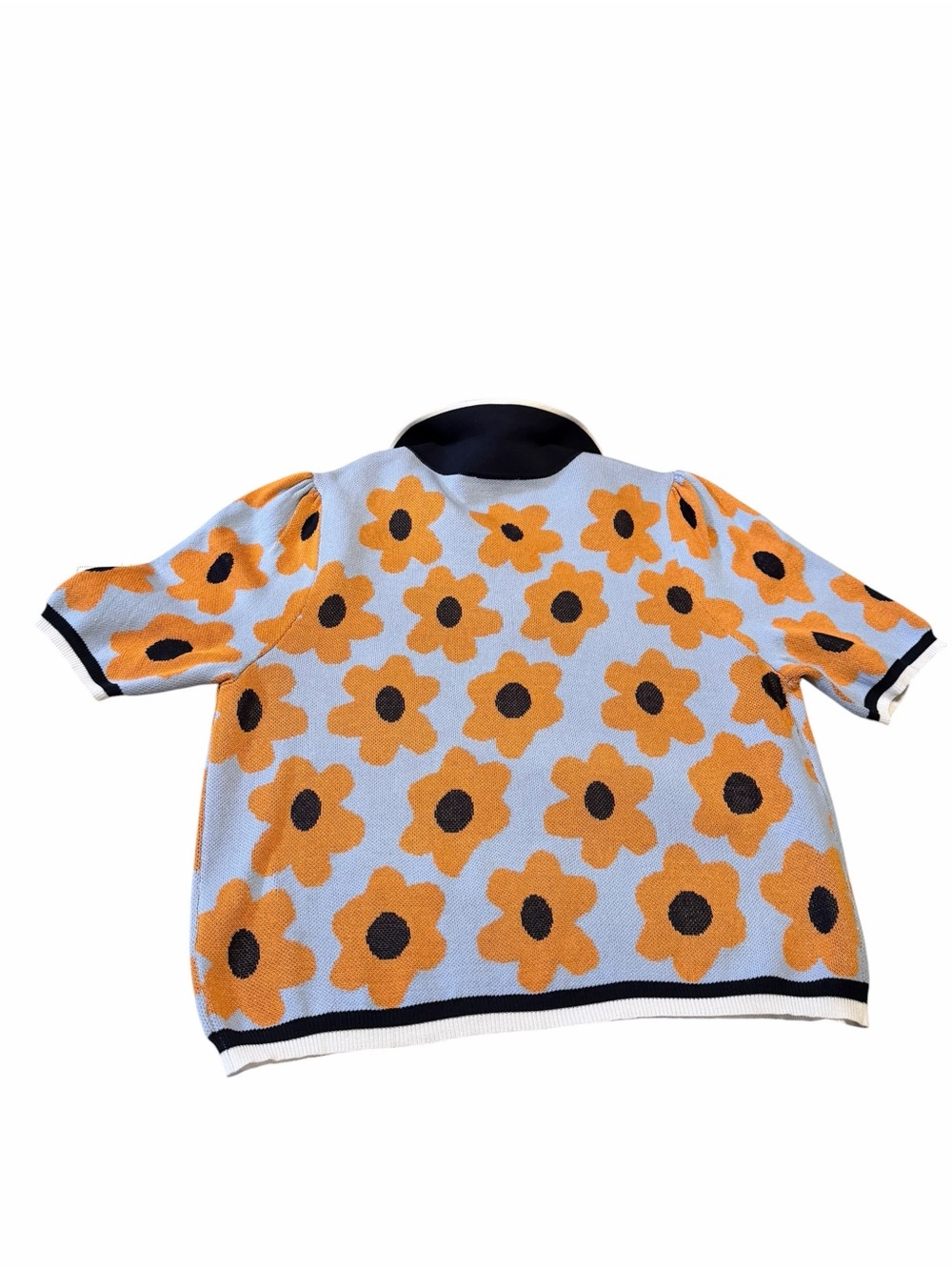 🌼💚NEW Nanette Lepore Flower Polo Sweater. - Picture 8 of 10